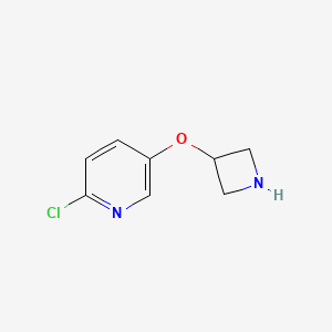 B1449349 Pyridine, 5-(3-azetidinyloxy)-2-chloro- CAS No. 259261-74-0