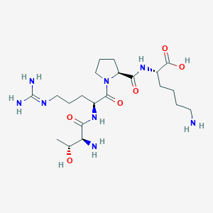 B14493538 L-Threonyl-N~5~-(diaminomethylidene)-L-ornithyl-L-prolyl-L-lysine CAS No. 63107-25-5