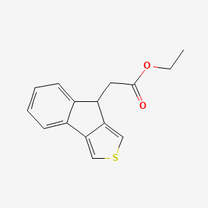 molecular formula C15H14O2S B1449364 2-(8H-茚并[1,2-c]噻吩-8-基)乙酸乙酯 CAS No. 1864053-11-1