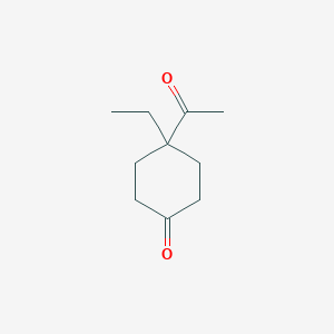 B14493679 4-Acetyl-4-ethylcyclohexan-1-one CAS No. 63381-72-6