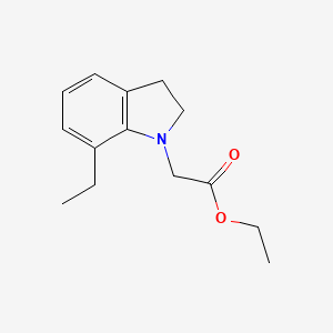 Ethyl (7-ethyl-2,3-dihydro-1H-indol-1-yl)acetate