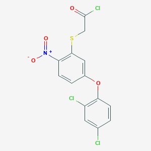 {[5-(2,4-Dichlorophenoxy)-2-nitrophenyl]sulfanyl}acetyl chloride