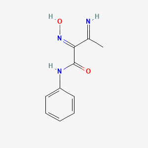 (2E)-2-hydroxyimino-3-imino-N-phenylbutanamide