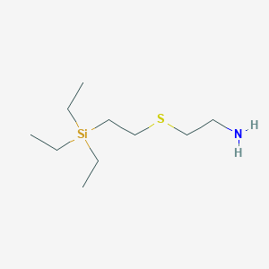 2-{[2-(Triethylsilyl)ethyl]sulfanyl}ethan-1-amine