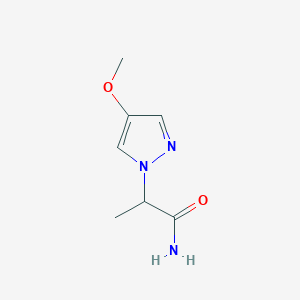 B1449413 2-(4-Methoxy-1H-pyrazol-1-yl)propanamide CAS No. 1850880-76-0