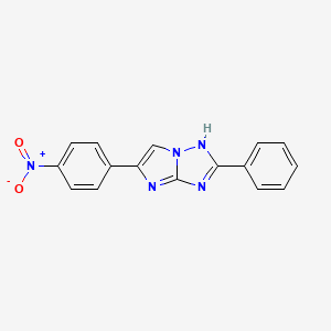 5-(4-Nitrophenyl)-2-phenyl-1H-imidazo[1,2-b][1,2,4]triazole