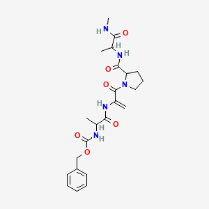 1-[2-({N-[(Benzyloxy)carbonyl]alanyl}amino)acryloyl]prolyl-N-methylalaninamide