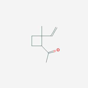 molecular formula C9H14O B144944 1-(2-Ethenyl-2-methylcyclobutyl)ethanone CAS No. 131510-64-0