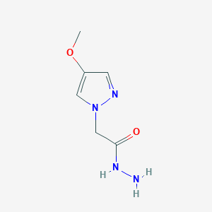 molecular formula C6H10N4O2 B1449440 2-(4-Methoxy-1H-pyrazol-1-yl)acetohydrazide CAS No. 1864221-18-0