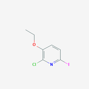 molecular formula C7H7ClINO B1449448 2-Chloro-3-ethoxy-6-iodopyridine CAS No. 1849313-53-6