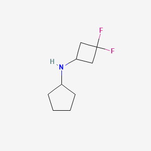 molecular formula C9H15F2N B1449457 N-(3,3-二氟环丁基)环戊胺 CAS No. 1862799-59-4