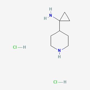 molecular formula C8H18Cl2N2 B1449465 1-Piperidin-4-yl-cyclopropylamine dihydrochloride CAS No. 1965309-38-9