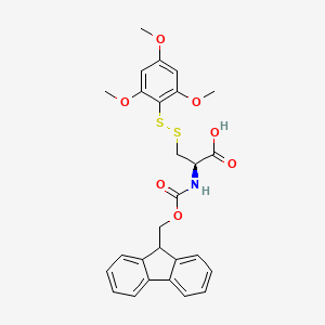 molecular formula C27H27NO7S2 B1449467 Fmoc-Cys(STmp)-OH CAS No. 1403834-74-1