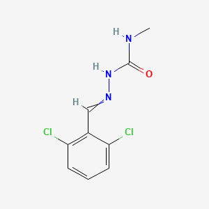 2-[(2,6-Dichlorophenyl)methylidene]-N-methylhydrazine-1-carboxamide