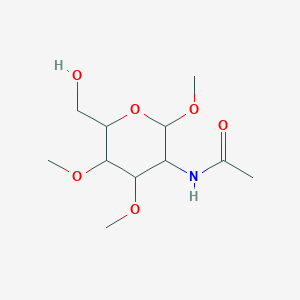 N-[6-(hydroxymethyl)-2,4,5-trimethoxyoxan-3-yl]acetamide