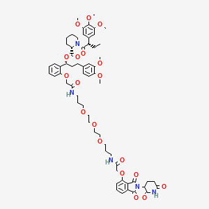 molecular formula C63H79N5O19 B1449496 FKBP12 PROTAC dTAG-7 CAS No. 2064175-32-0