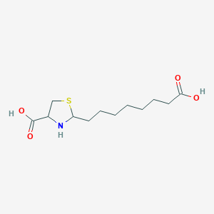 2-(7-Carboxyheptyl)-1,3-thiazolidine-4-carboxylic acid