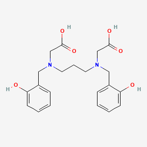 molecular formula C21H26N2O6 B14495035 Glycine, N,N'-1,3-propanediylbis[N-[(2-hydroxyphenyl)methyl]- CAS No. 63651-92-3