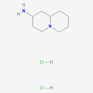 molecular formula C9H20Cl2N2 B1449505 八氢-1H-喹喔啉-2-胺二盐酸盐 CAS No. 2059954-86-6