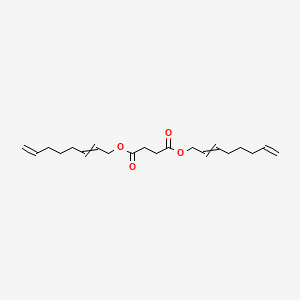 molecular formula C20H30O4 B14495057 Diocta-2,7-dien-1-yl butanedioate CAS No. 63661-68-7