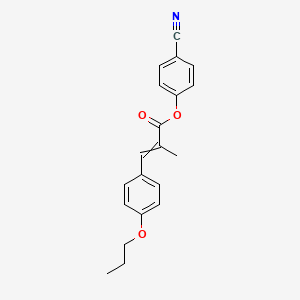 4-Cyanophenyl 2-methyl-3-(4-propoxyphenyl)prop-2-enoate