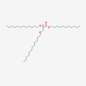 molecular formula C38H76O4 B14495072 Undecyl 2,3-bis(dodecyloxy)propanoate CAS No. 64713-50-4
