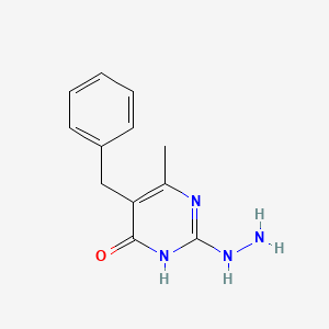 molecular formula C12H14N4O B1449512 5-benzyl-2-hydrazino-6-methylpyrimidin-4(3H)-one CAS No. 36361-81-6