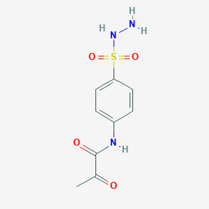 N-[4-(Hydrazinesulfonyl)phenyl]-2-oxopropanamide