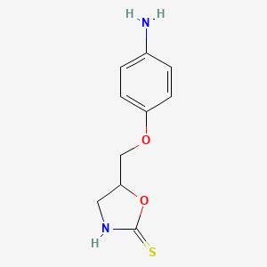 5-[(4-Aminophenoxy)methyl]-1,3-oxazolidine-2-thione