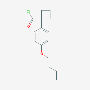 1-(4-Butoxyphenyl)cyclobutane-1-carbonyl chloride