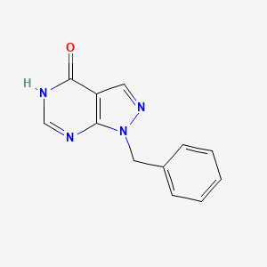 molecular formula C12H10N4O B1449523 1-Benzyl-1H-pyrazolo[3,4-d]pyrimidin-4-ol CAS No. 35877-37-3