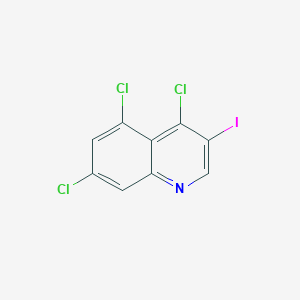 B1449534 4,5,7-Trichloro-3-iodoquinoline CAS No. 1598298-32-8