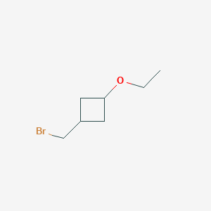 molecular formula C7H13BrO B1449542 1-(溴甲基)-3-乙氧基环丁烷 CAS No. 1694151-62-6