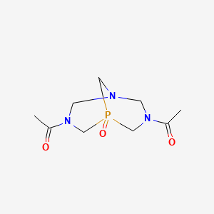 B14495423 3,7-Diacetyl-1,3,7-triaza-5lambda~5~-phosphabicyclo[3.3.1]nonan-5-one CAS No. 63250-00-0