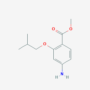 B1449545 4-Amino-2-isobutoxybenzoic acid methyl ester CAS No. 1692403-99-8