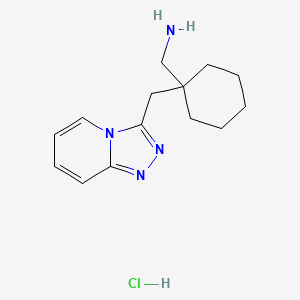 B1449556 ([1-([1,2,4]Triazolo[4,3-a]pyridin-3-ylmethyl)cyclohexyl]methyl)amine hydrochloride CAS No. 1986331-21-8