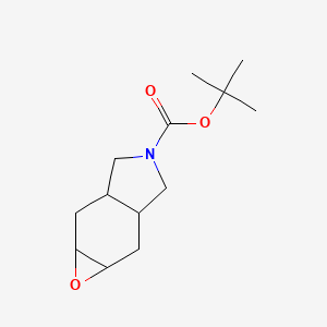 molecular formula C13H21NO3 B1449561 tert-Butyl octahydro-4H-oxireno[2,3-f]isoindole-4-carboxylate CAS No. 1424939-31-0
