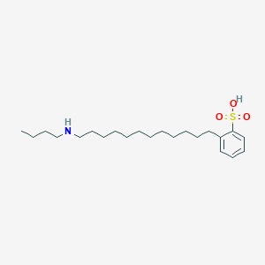 2-[12-(Butylamino)dodecyl]benzene-1-sulfonic acid