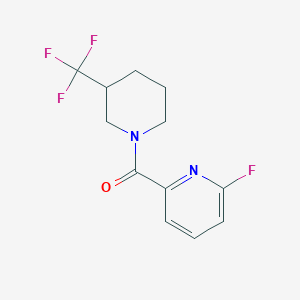 molecular formula C12H12F4N2O B1449573 2-Fluoro-6-[3-(trifluoromethyl)piperidine-1-carbonyl]pyridine CAS No. 1550149-01-3