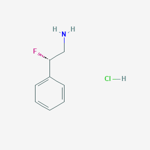 molecular formula C8H11ClFN B1449574 (2S)-2-氟-2-苯乙胺盐酸盐 CAS No. 1247163-72-9