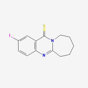 2-Iodo-7,8,9,10-tetrahydroazepino[2,1-b]quinazoline-12(6H)-thione