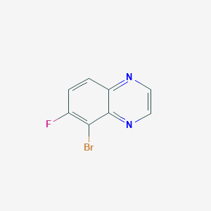 molecular formula C8H4BrFN2 B1449575 5-Bromo-6-fluoroquinoxaline CAS No. 1893896-09-7