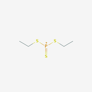 Bis(ethylsulfanyl)(sulfanylidene)phosphanium