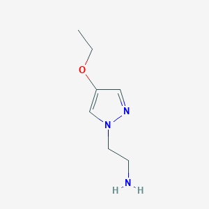 molecular formula C7H13N3O B1449577 2-(4-Ethoxypyrazol-1-yl)-ethylamine CAS No. 1849280-88-1