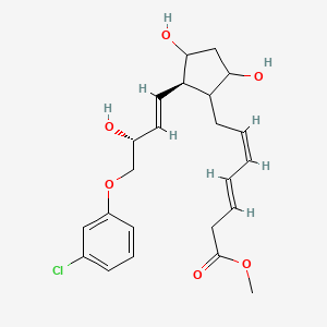 16-(3-Chlorophenoxy)-17,18,19,20-tetranor-3,4-trans-didehydro-pgf2-alpha methyl ester