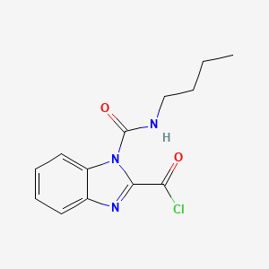 1-(Butylcarbamoyl)-1H-benzimidazole-2-carbonyl chloride