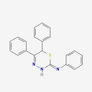 N,5,6-Triphenyl-6H-1,3,4-thiadiazin-2-amine