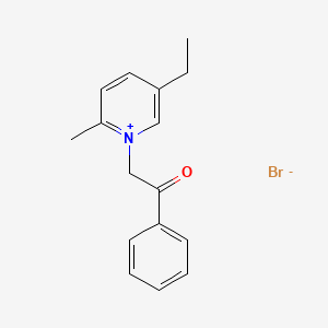 5-Ethyl-2-methyl-1-(2-oxo-2-phenylethyl)pyridin-1-ium bromide