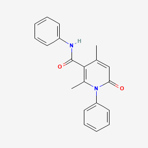 molecular formula C20H18N2O2 B14495866 2,4-Dimethyl-6-oxo-N,1-diphenyl-1,6-dihydropyridine-3-carboxamide CAS No. 65190-88-7