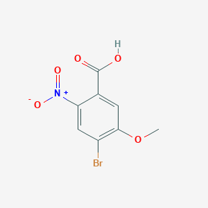 molecular formula C8H6BrNO5 B1449587 4-溴-5-甲氧基-2-硝基苯甲酸 CAS No. 1527490-64-7